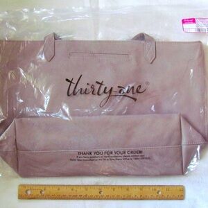 Brand New! Thirty-One - City Scene Bag - Stone Distressed Pebble